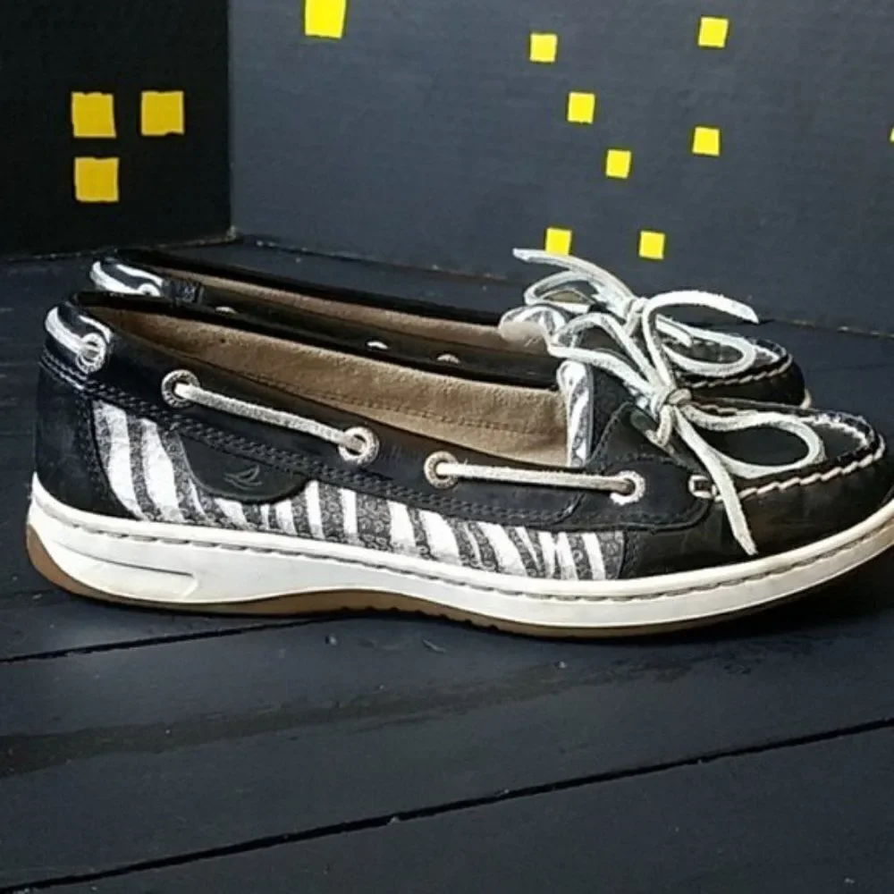Sperry topsider Zebra Print shoes